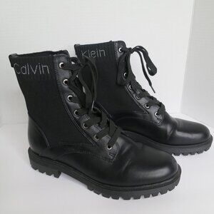Calvin Klein Galica Combat Boots Womens Size 9